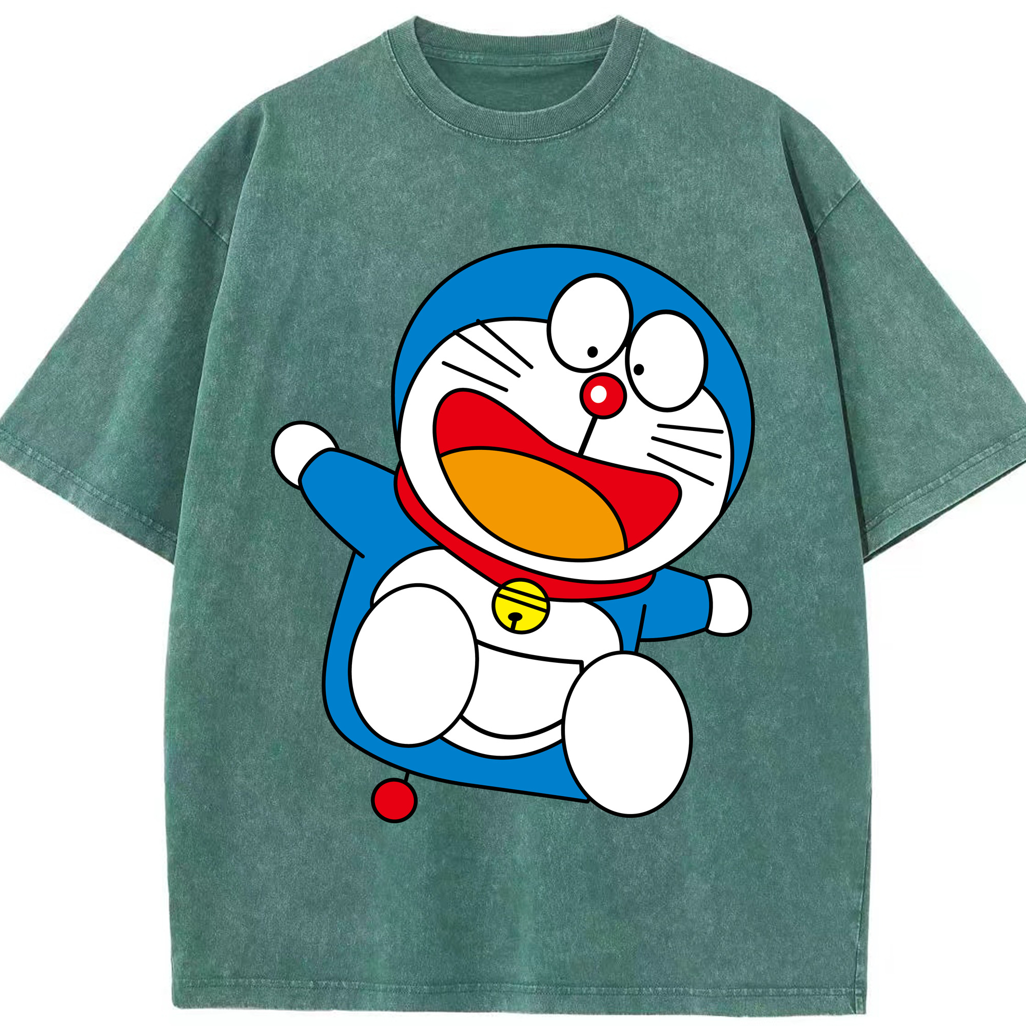 （画像用） ドラえもん Doraemon 綿100% ヴィンテージ風 半袖Tシャツ（フロントプリント）